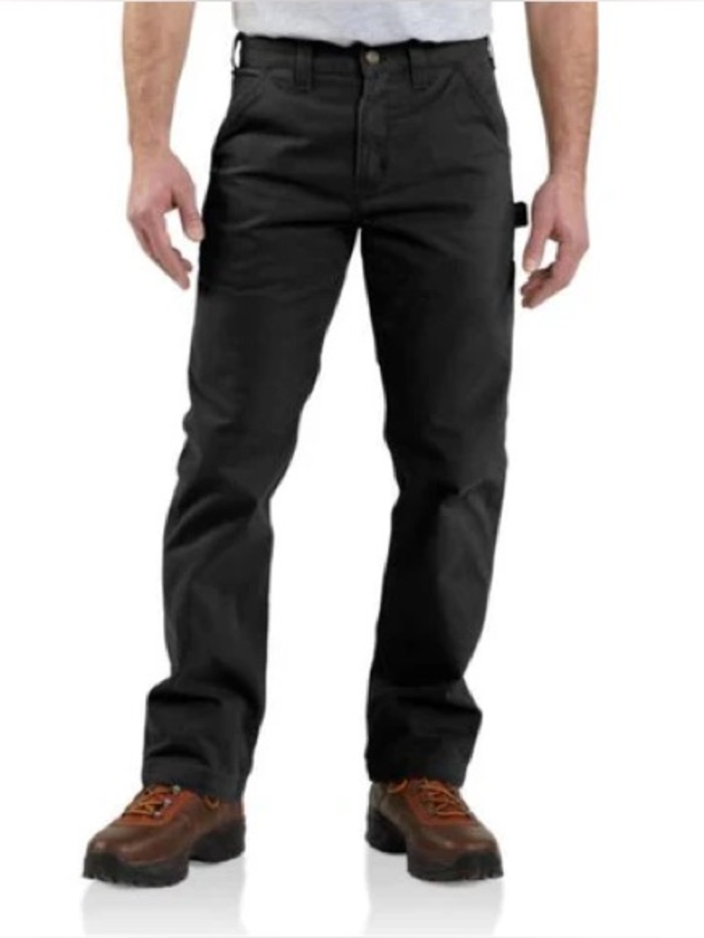 NWT Carhartt Men's Black Washed Twill Relaxed Fit Work Pants